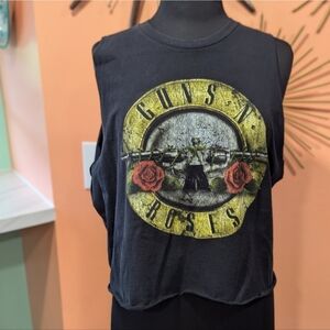 Bravado XL Guns N' Roses Cropped Cut Tank Top Boxy Rockstar Girlfriend Aesthetic